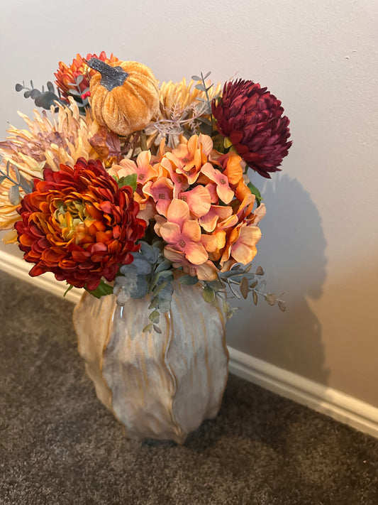 Autumnal Faux Flower Bouquet