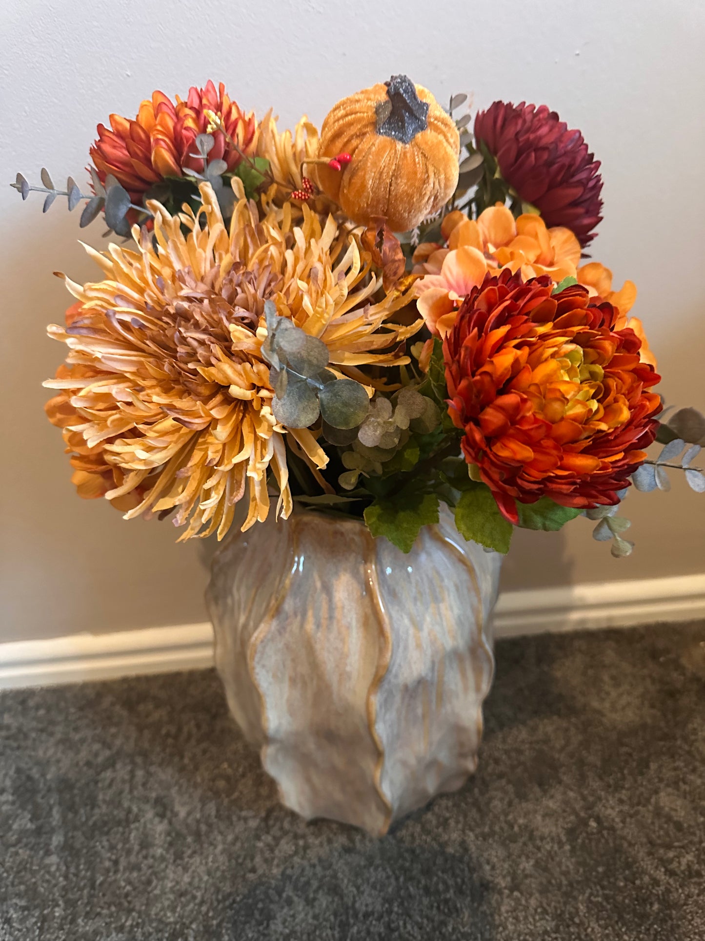 Autumnal Faux Flower Bouquet