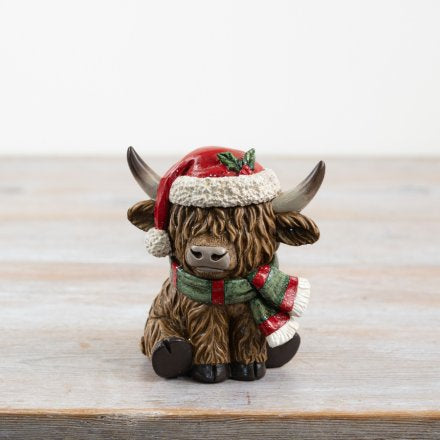 Festive Highland Cow