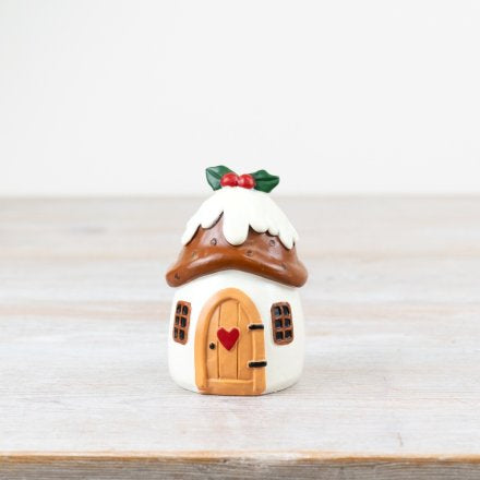 Christmas Pudding Decorative House ~ Choice of 2 Sizes