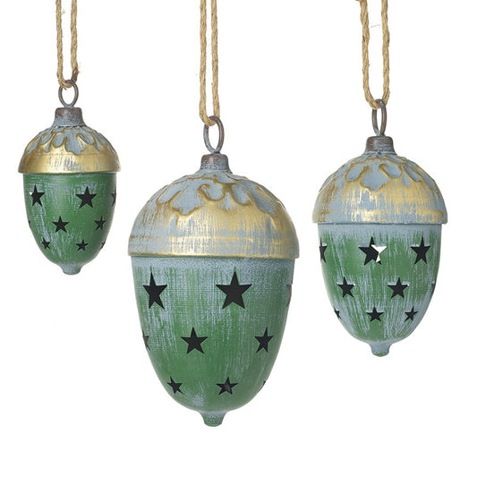Set of Three Star Cut Out Bells
