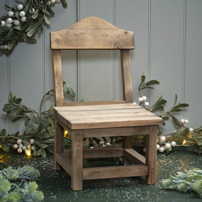 Ornamental Recycled Wood Chair