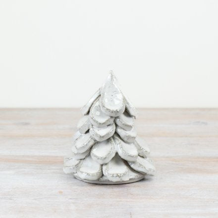 Rustic White Ceramic Tree