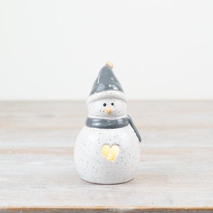 Ceramic Light Up Snowman