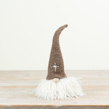 Beige Coloured Santa Gonk