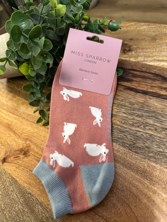 Miss Sparrow Rabbit Trainer Socks